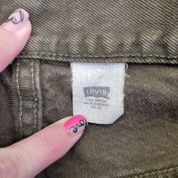 Vintage Levi 501 Jeans‎ Men's 36x30 Green Button Classic Straight Leg 40x32 Tag - Picture 10 of 11